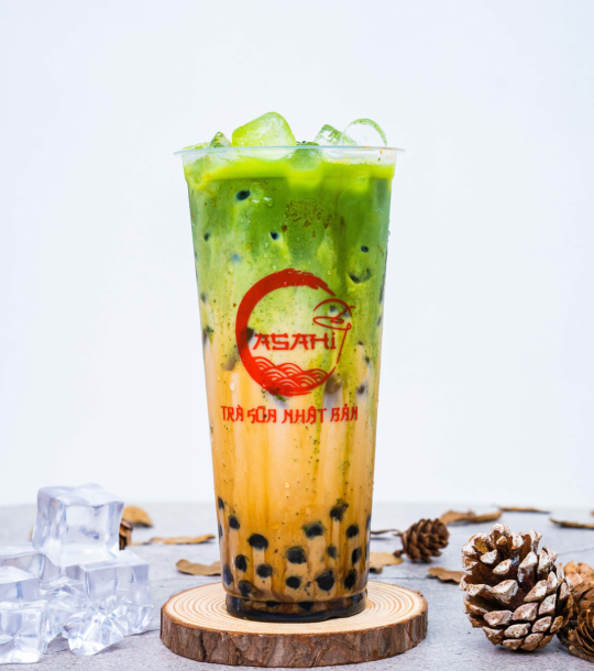 Sữa Tươi Matcha Trân Châu Đường Đen